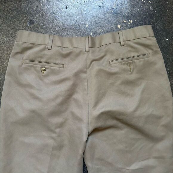 Savane Men’s Pleated Front Pants Size 38x33 100% Polyester Pants Business Casual - Picture 10 of 11